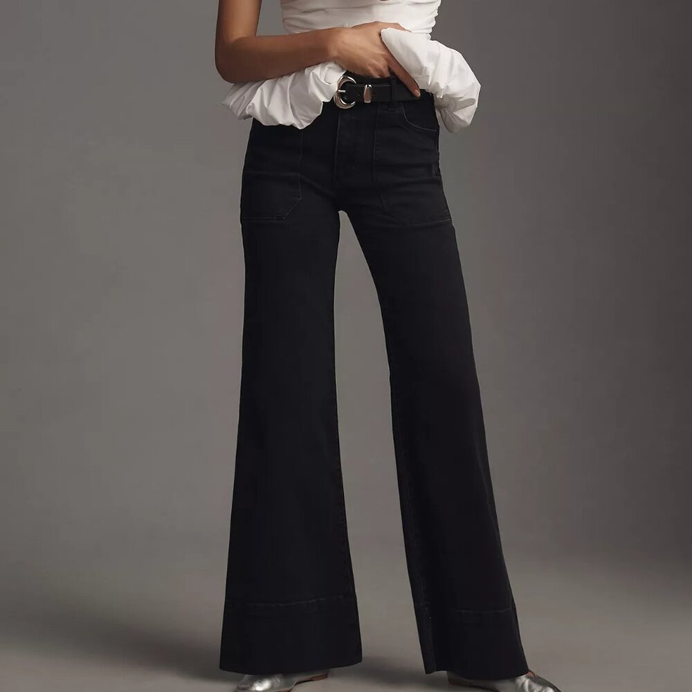 The Rylan Relaxed High-Rise Flare Jeans by Pilcro